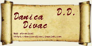 Danica Divac vizit kartica